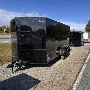 2025 Cynergy 7×14 Enclosed STD W/BOP .080 Exterior Metal Ramp 7K