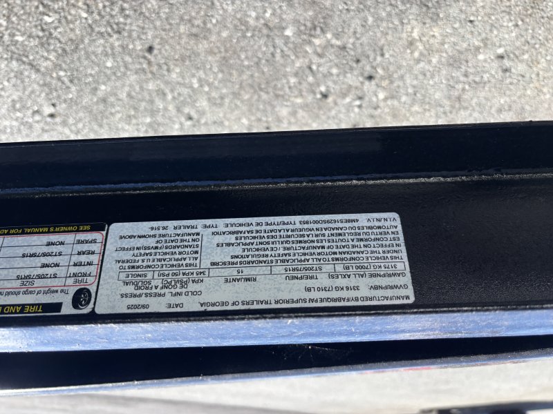 2025 Superior Trailers 6×16 Utility Landscape Trailer 7K GVWR - Image 3