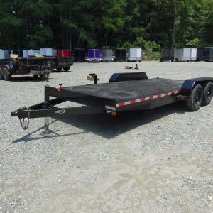 2025 Nolan 7×18 Car Hauler Trailer Metal Deck 7K GVWR