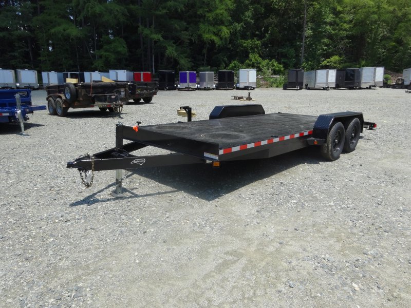 2025 Nolan 7×18 Car Hauler Trailer Metal Deck 7K GVWR
