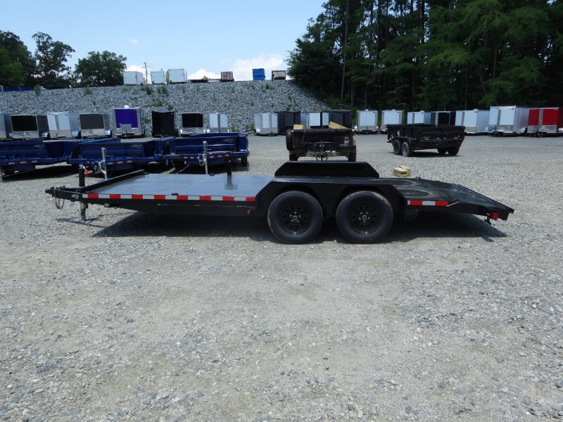 2025 Nolan 7×18 Car Hauler Trailer Metal Deck 7K GVWR - Image 2