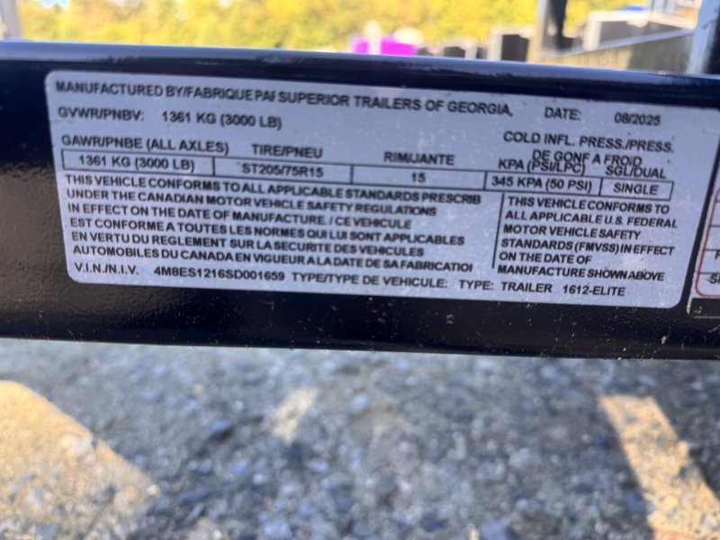 2025 Superior Trailers, Inc 6×12 Utility Landscape Trailer 3K GVWR - Image 2