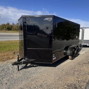 2025 Cynergy 7×14 Enclosed STD W/BOP .080 Exterior Metal Ramp 7K