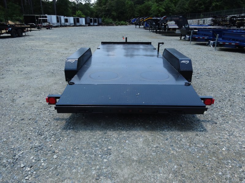 2025 Nolan 7×18 Car Hauler Trailer Metal Deck 7K GVWR - Image 3