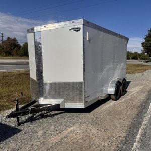 2025 Cynergy 7×14 Enclosed Trailer Pro Series Slant-V .080 Exterior 60″ Extended Tongue Ramp 7K GVWR