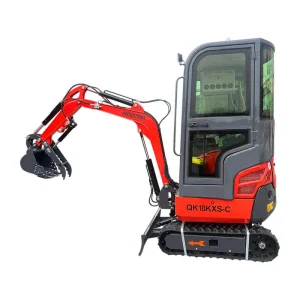 1-Ton, Kubota Engine Mini & Small Excavator w/Air Conditioning, Side Swing & Enclosed Cab | KH18K-CC