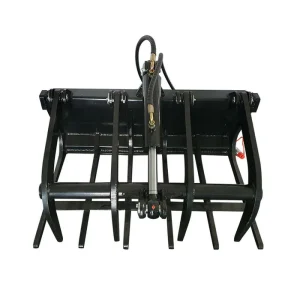 39″ Hydrualic Grapple Mini Skid Steer Wood Grabber | M-HGB