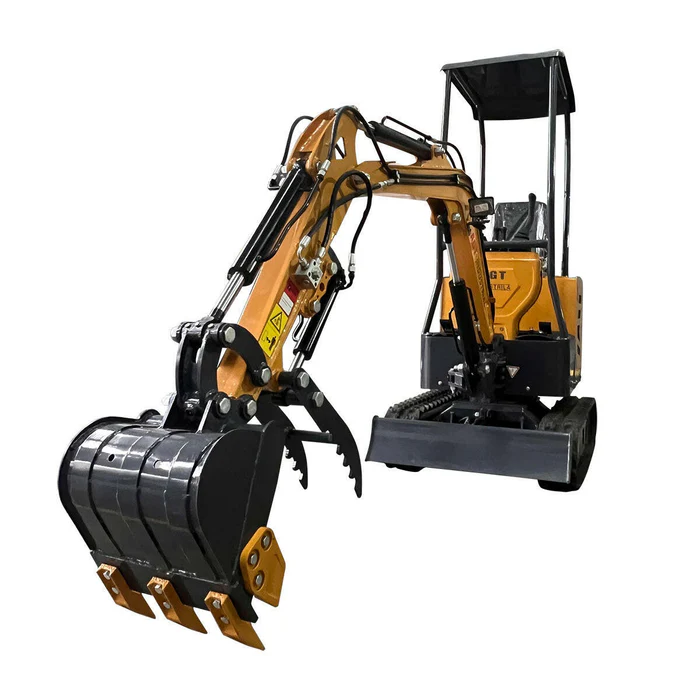 1 Ton, 13.5 HP Gasoline Engine (B&S) Mini Excavator w/ Hydraulic Thumb & Side Swing Boom | DM12-C - Image 4