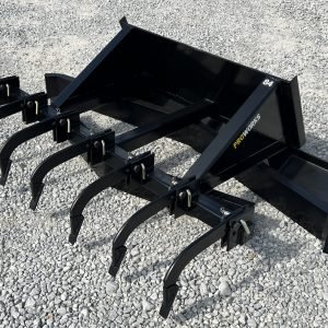 84″ Leveling Spreader Grading Bar Plane with Rippers Attachment Fits Skid Steer