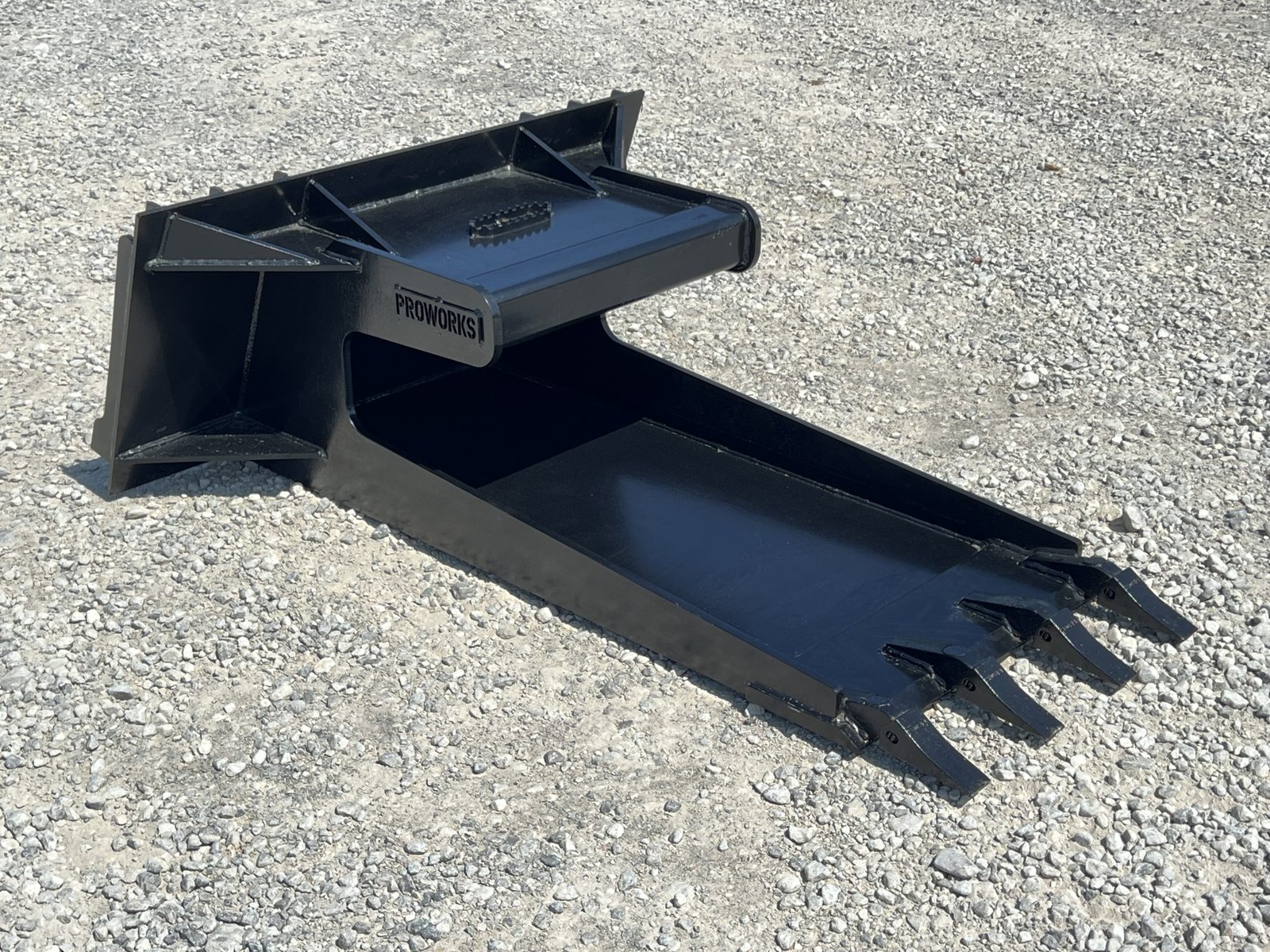 Concrete Claw Slab Bucket Attachment with Teeth Fits Skid Steer Quick Attach