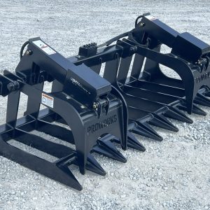 84″ Extreme Duty Root Rake Grapple Attachment Fits Skid Steer Quick Attach