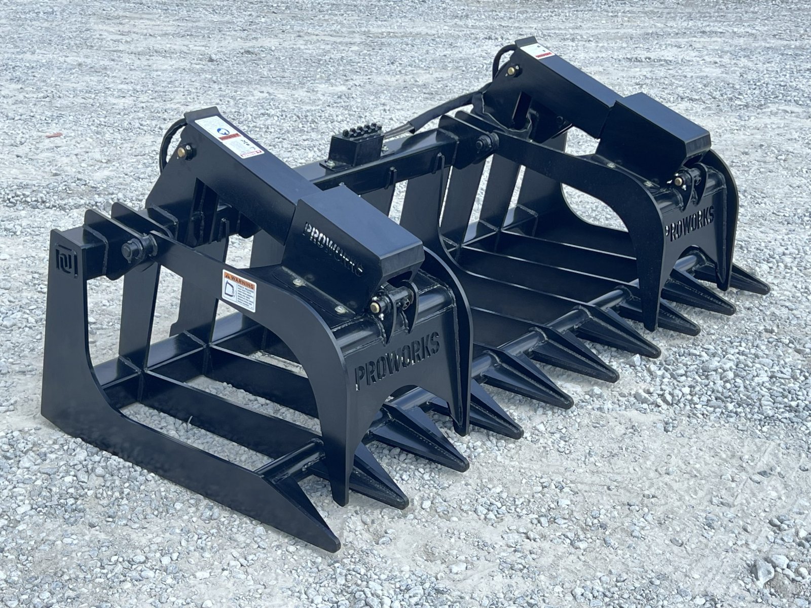 84″ Extreme Duty Root Rake Grapple Attachment Fits Skid Steer Quick Attach