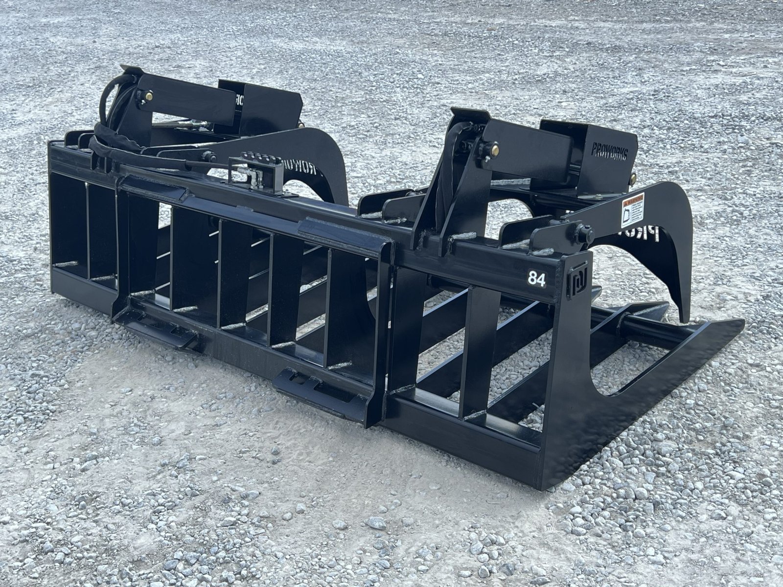 84″ Extreme Duty Root Rake Grapple Attachment Fits Skid Steer Quick Attach - Image 5