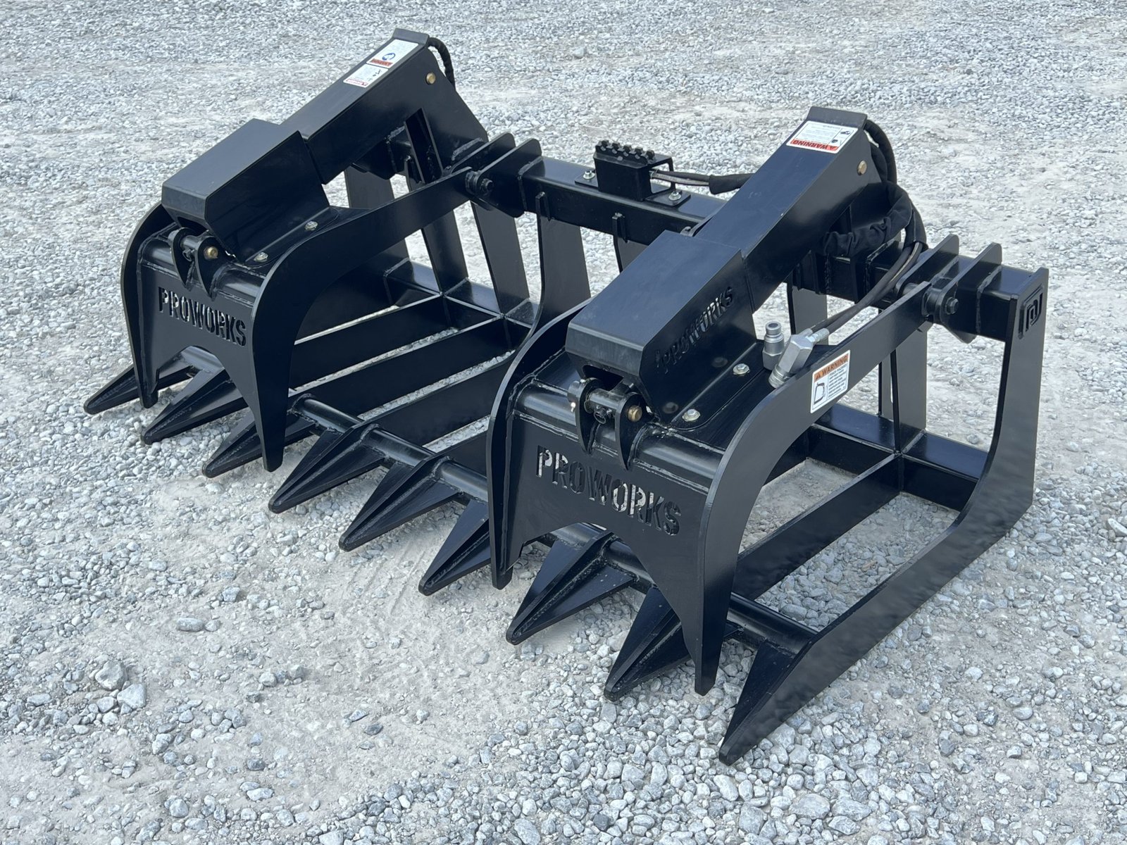 72″ Extreme Duty Root Rake Grapple Attachment Fits Skid Steer Quick Attach - Image 3