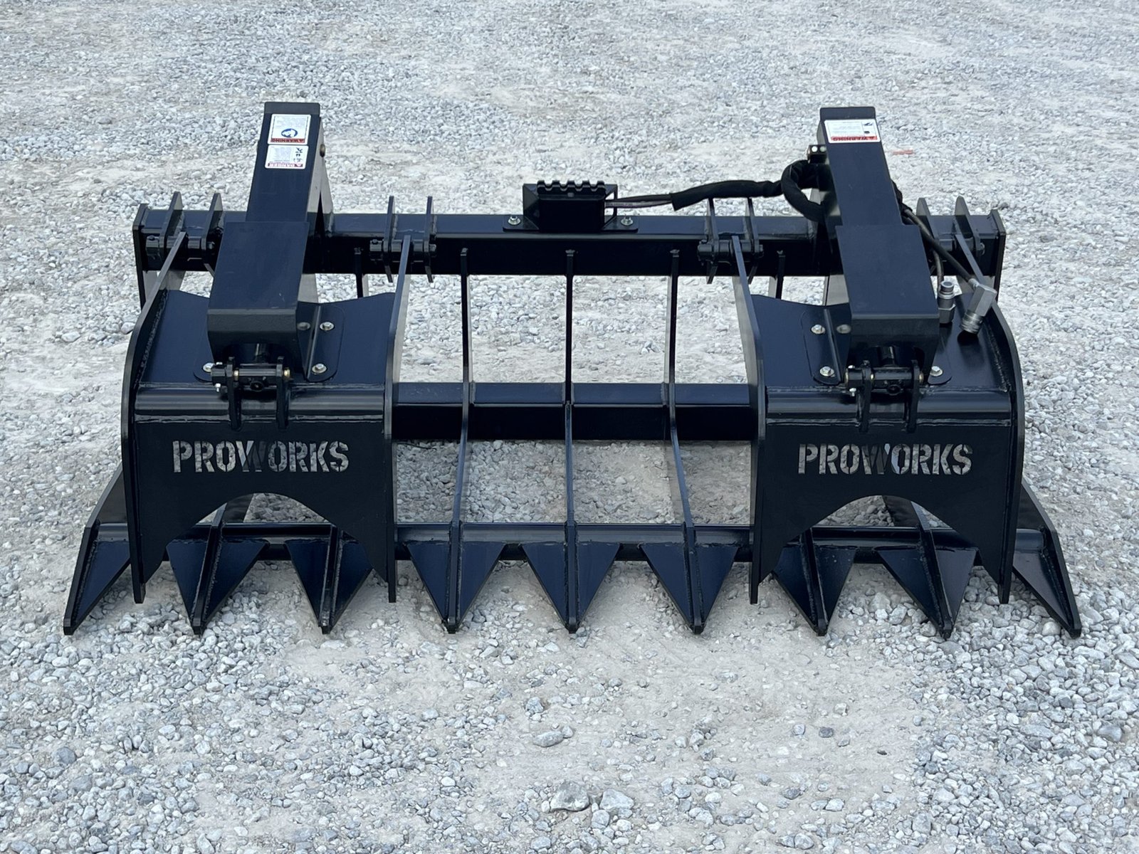 72″ Extreme Duty Root Rake Grapple Attachment Fits Skid Steer Quick Attach - Image 2