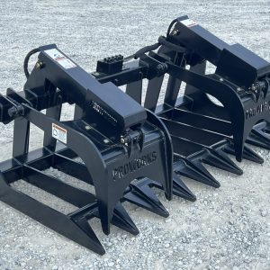 72″ Extreme Duty Root Rake Grapple Attachment Fits Skid Steer Quick Attach