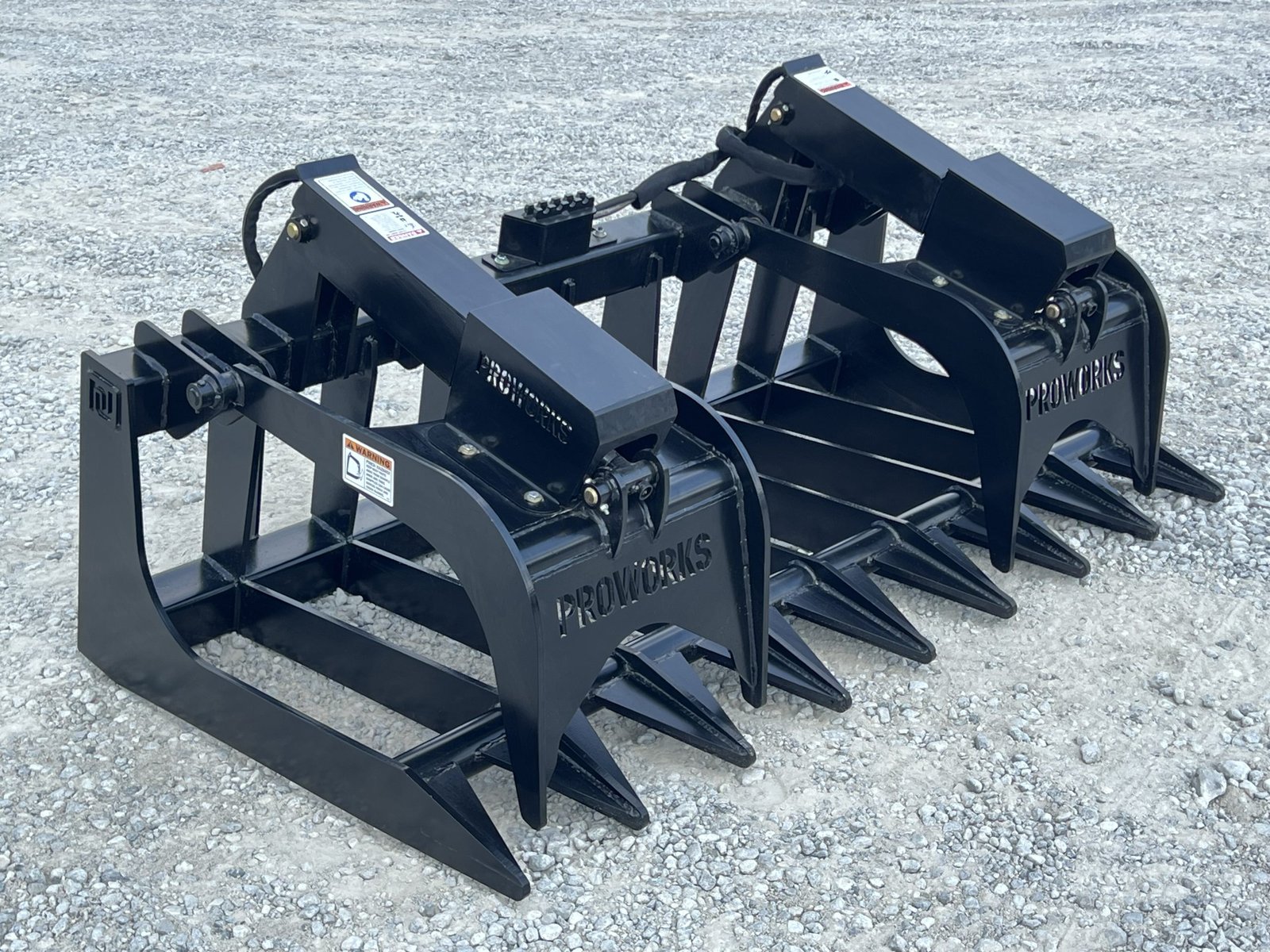72″ Extreme Duty Root Rake Grapple Attachment Fits Skid Steer Quick Attach