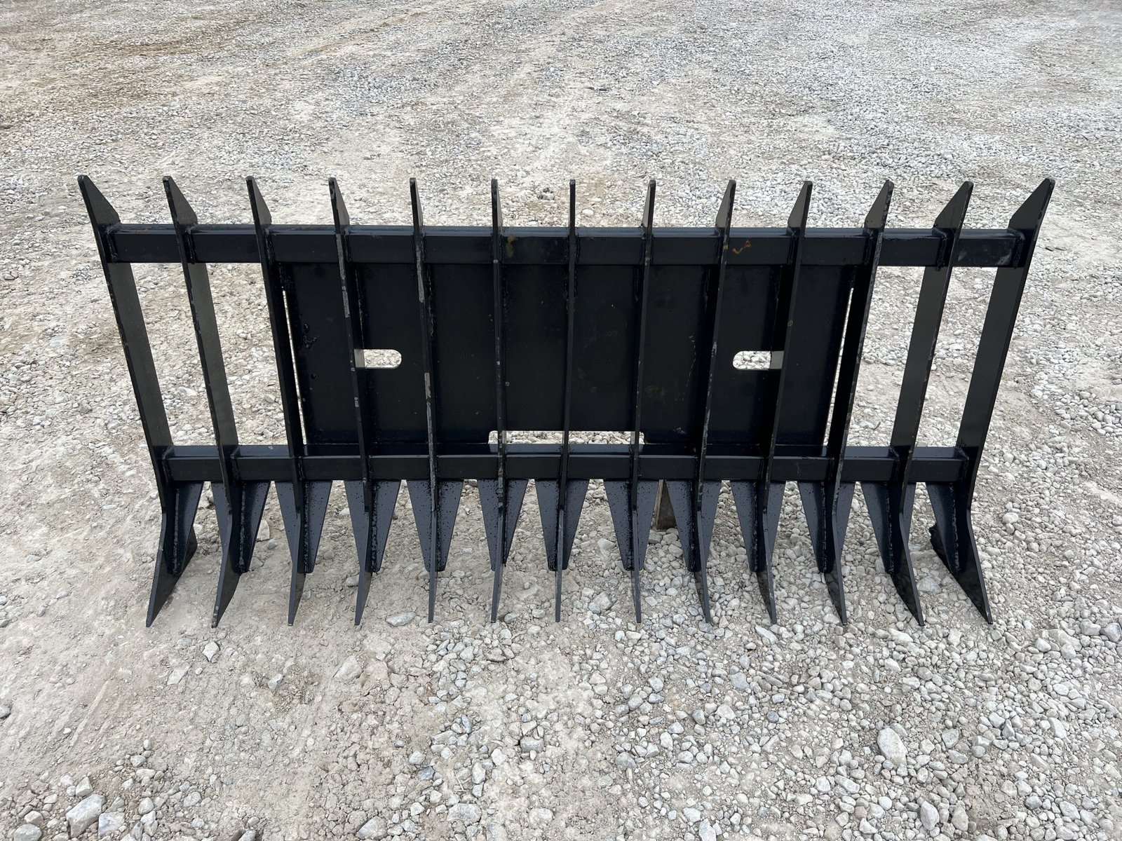 70″ Brush Root Debris Rake Attachment Fits Universal Skid Steer Quick Attach - Image 2