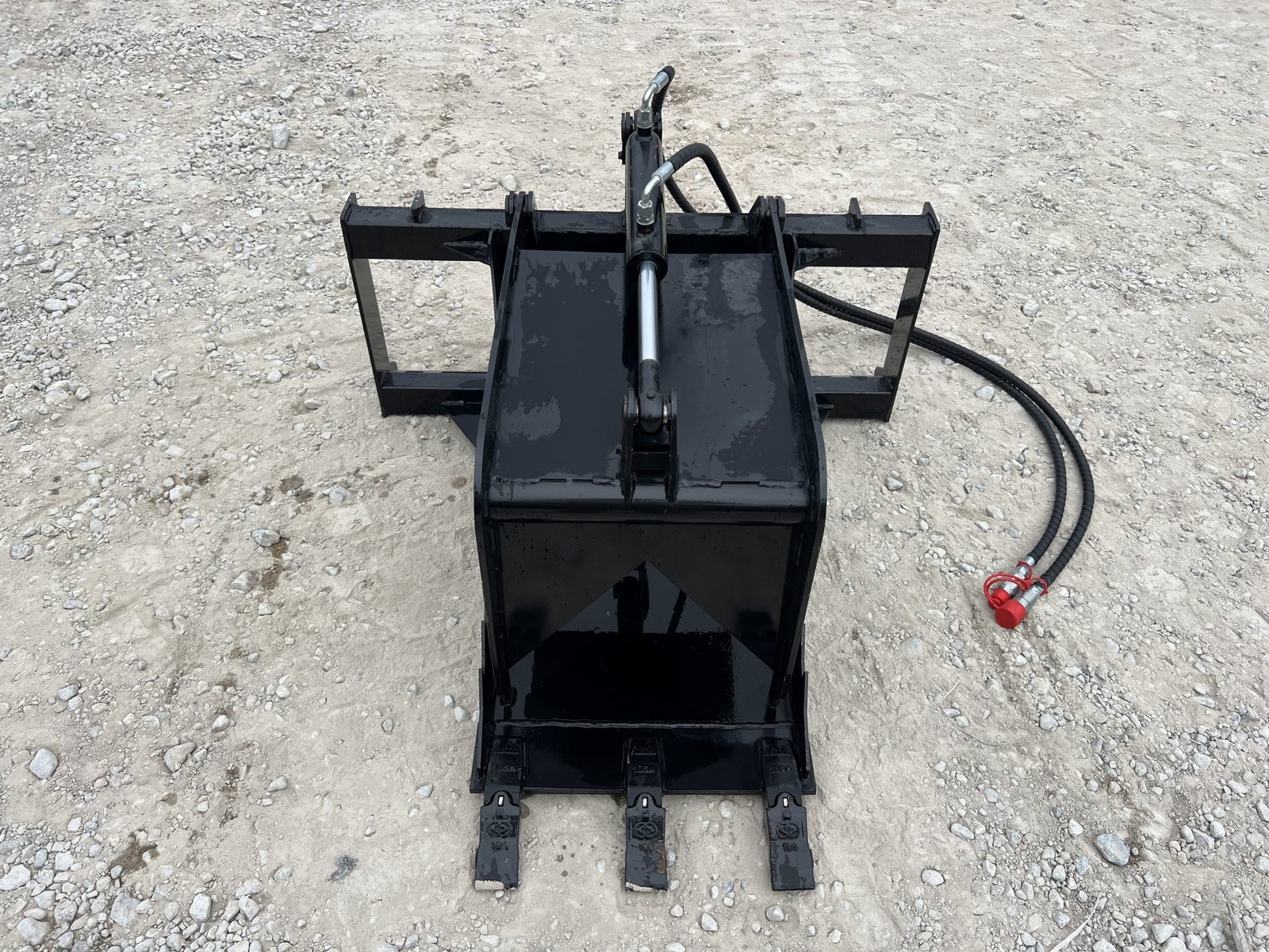 Hydraulic Stump Bucket Grapple Attachment Fits Skid Steer Tractor Loader - Image 2