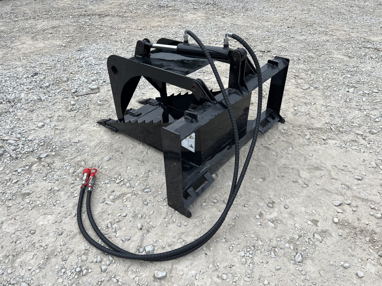 Hydraulic Stump Bucket Grapple Attachment Fits Skid Steer Tractor Loader - Image 7