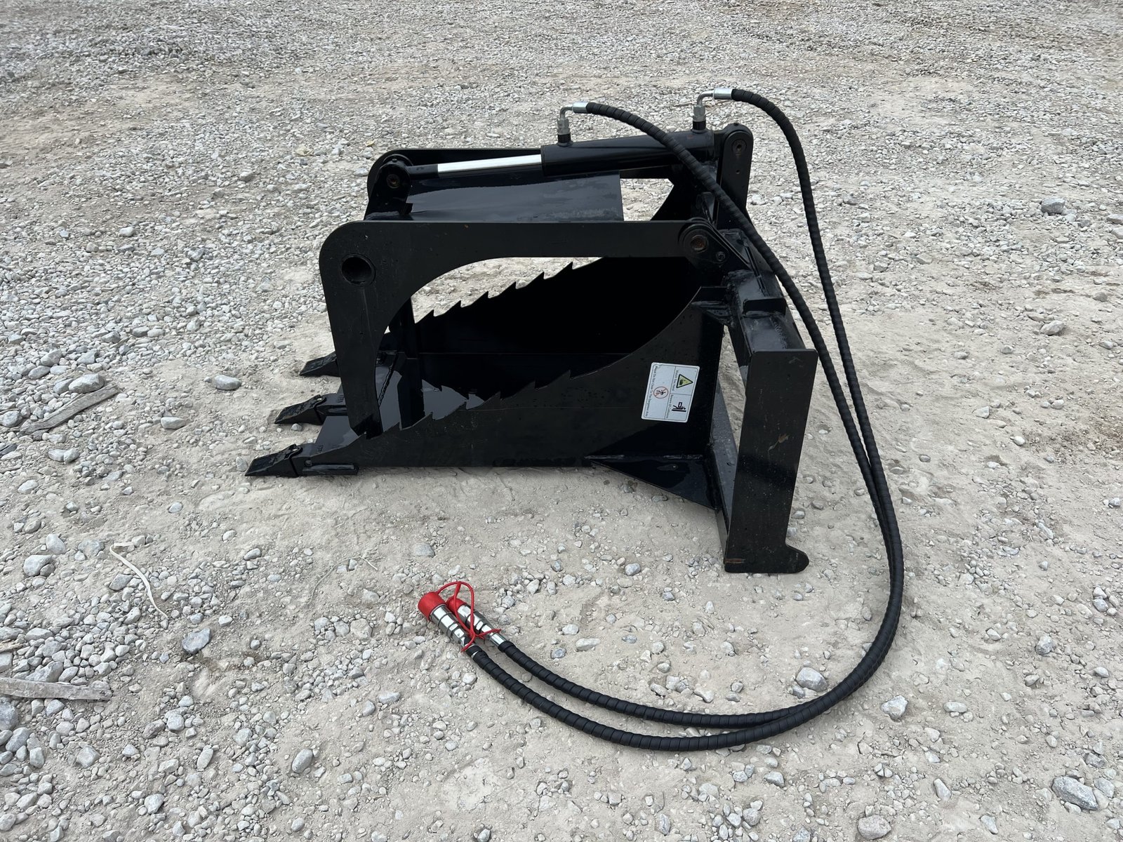 Hydraulic Stump Bucket Grapple Attachment Fits Skid Steer Tractor Loader - Image 8