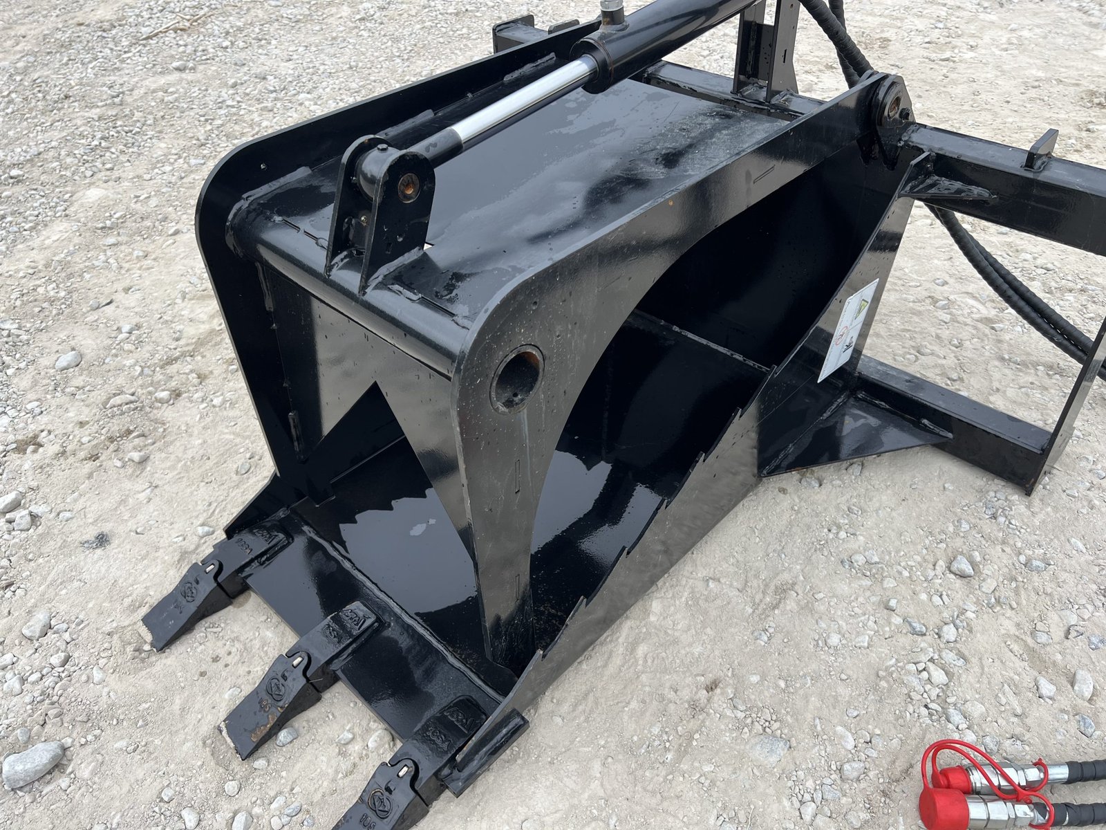 Hydraulic Stump Bucket Grapple Attachment Fits Skid Steer Tractor Loader - Image 10