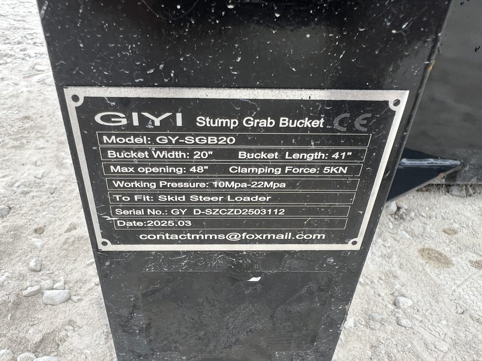 Hydraulic Stump Bucket Grapple Attachment Fits Skid Steer Tractor Loader - Image 12