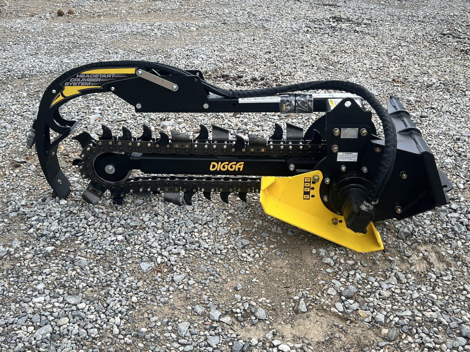 36″ x 6″ Digga Bigfoot Combo Trencher Attachment Fits Toro Dingo Mini Skid Steer - Image 8