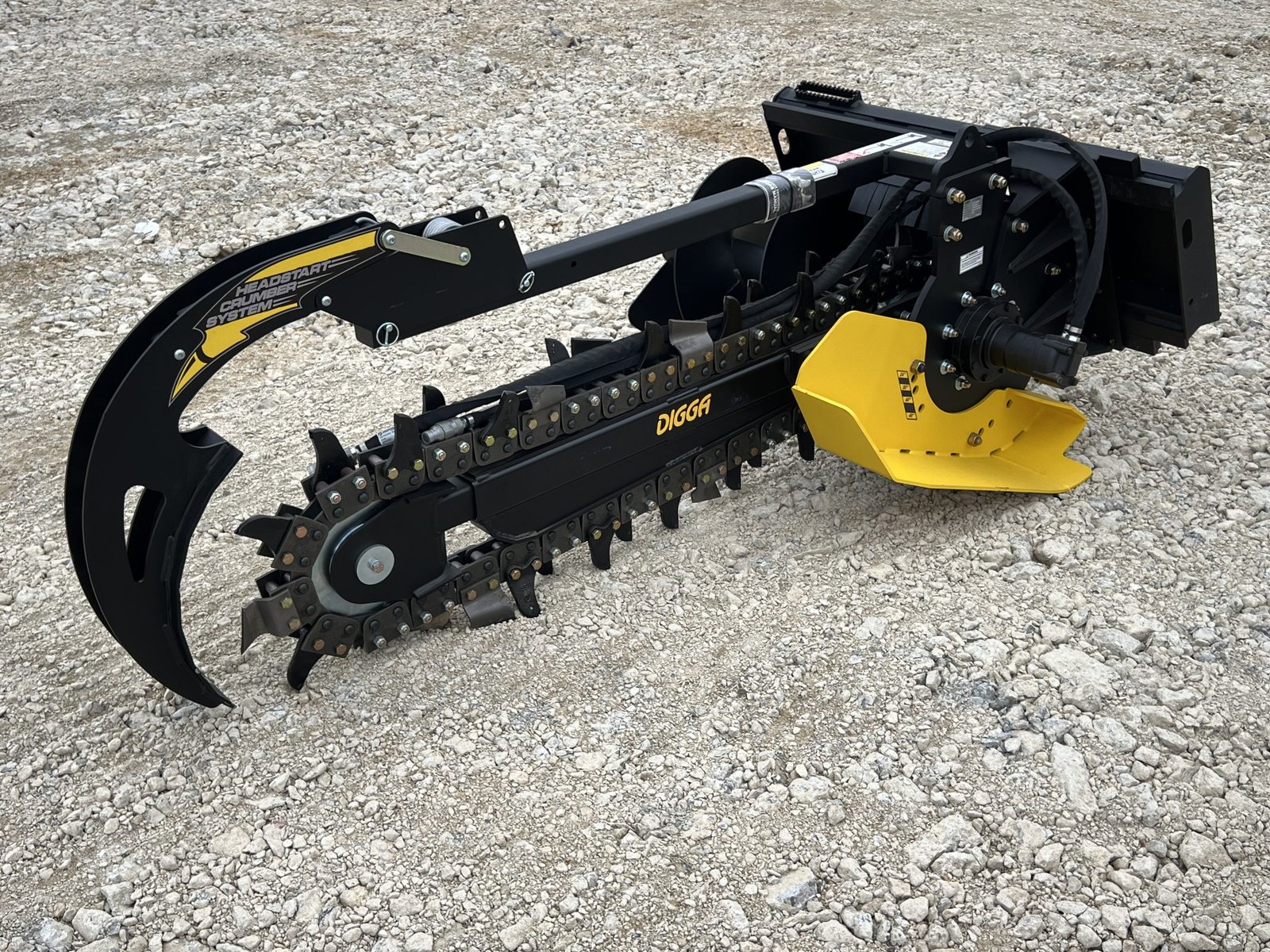 Digga 48″ x 6″ Bigfoot Combo Trencher Attachment Fits Skid Steer Quick Attach