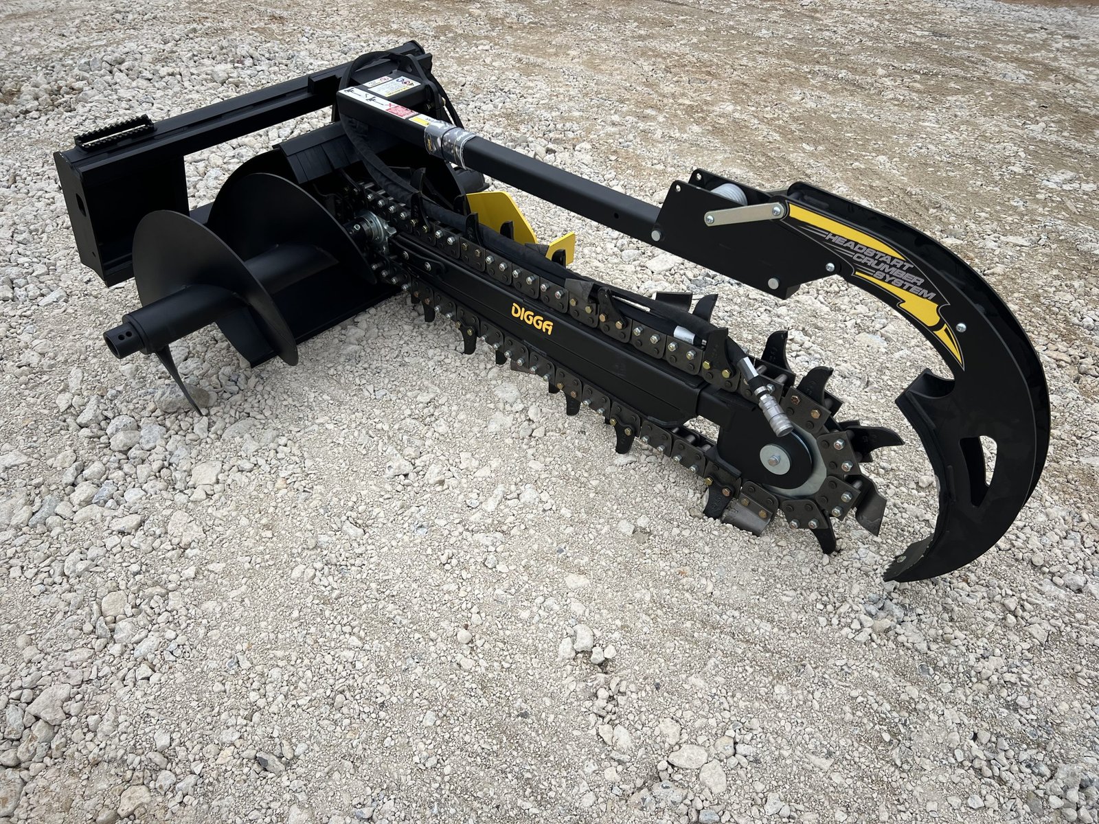 Digga 48″ x 6″ Bigfoot Combo Trencher Attachment Fits Skid Steer Quick Attach - Image 3