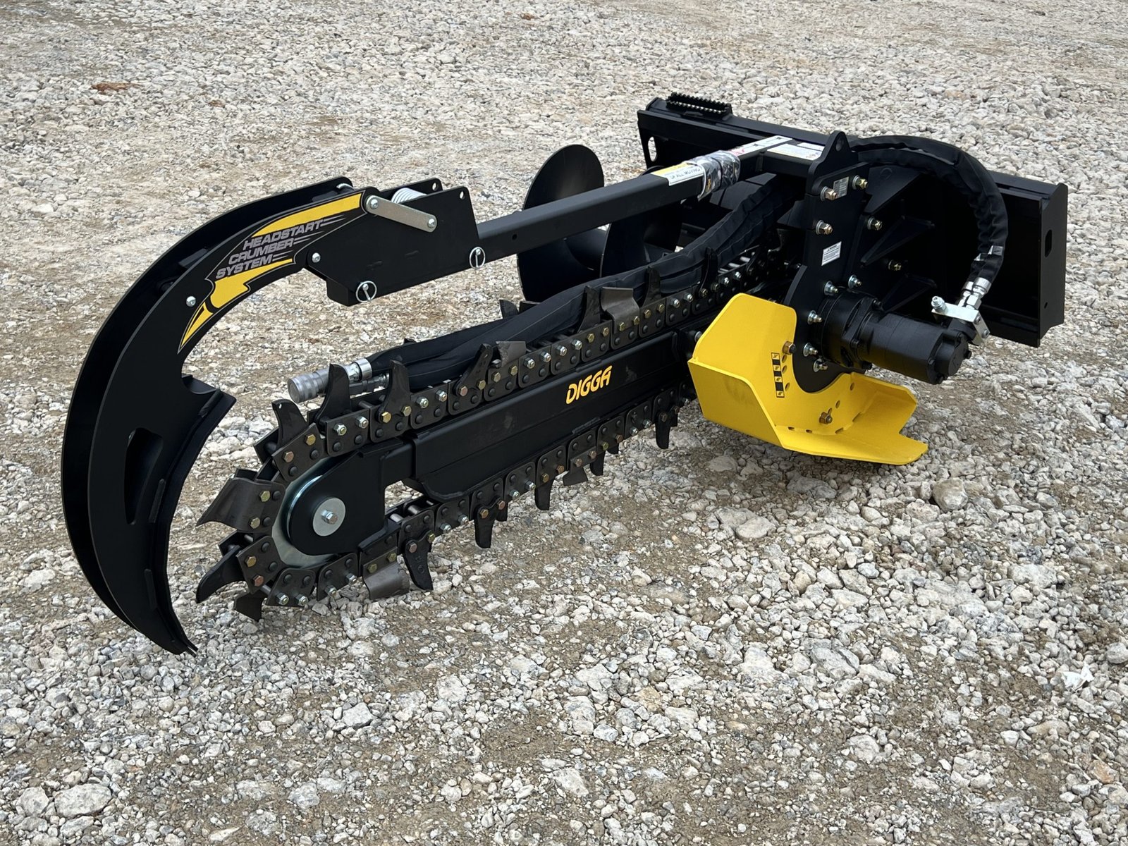 Digga 48″ x 6″ High Flow Bigfoot Combo Trencher Attachment Fits Skid Steer Quick Attach