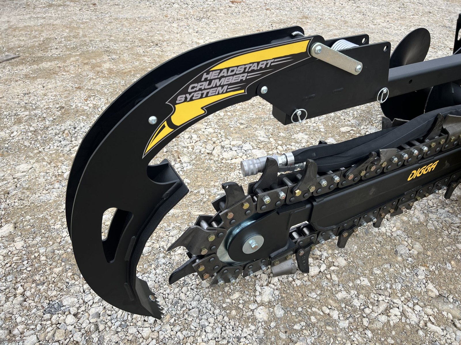 Digga 48″ x 6″ High Flow Bigfoot Combo Trencher Attachment Fits Skid Steer Quick Attach - Image 11