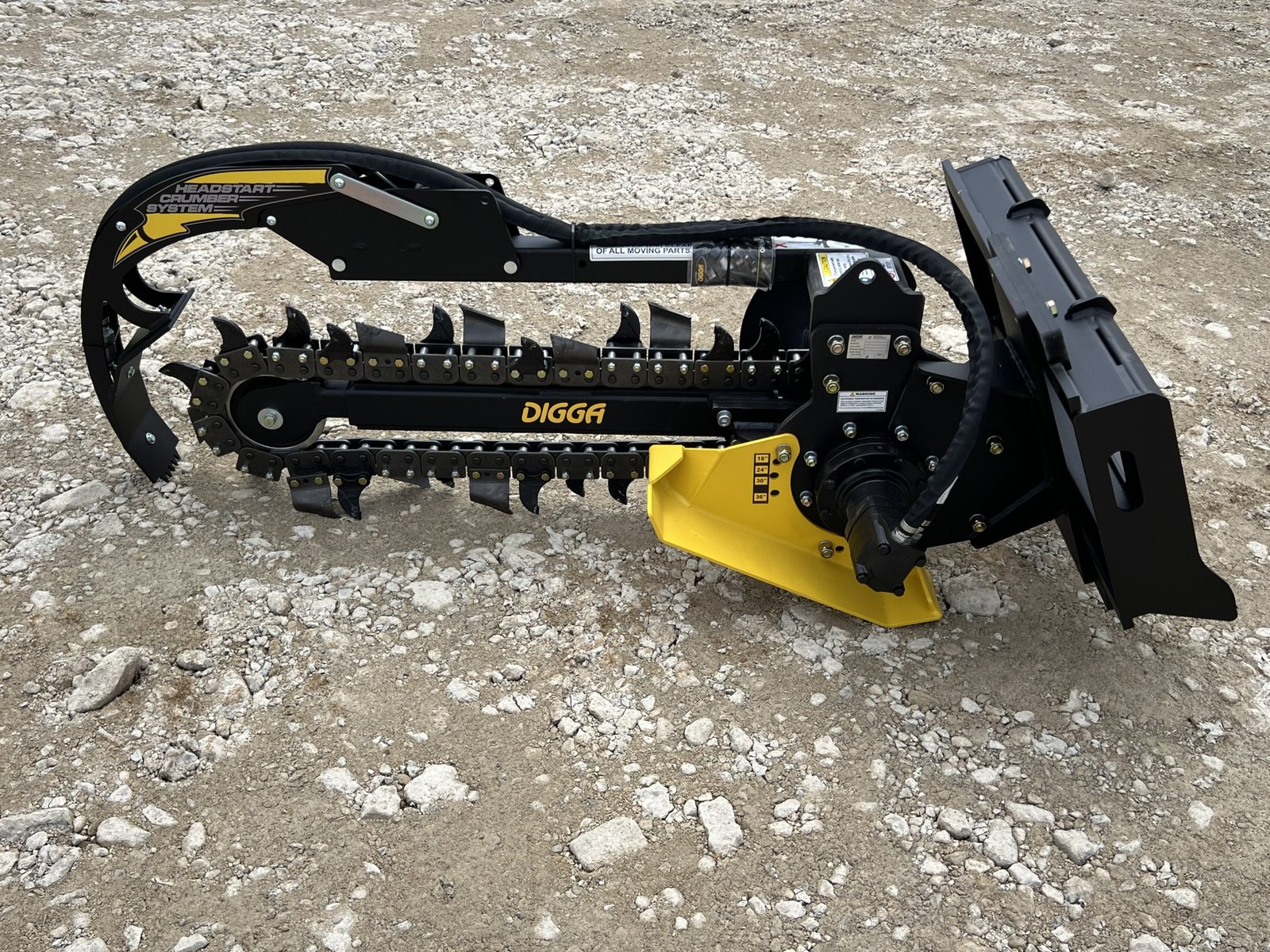 36″ x 6″ Digga Bigfoot Combo Trencher Attachment Fits Bobcat MT Mini Skid Steer - Image 8