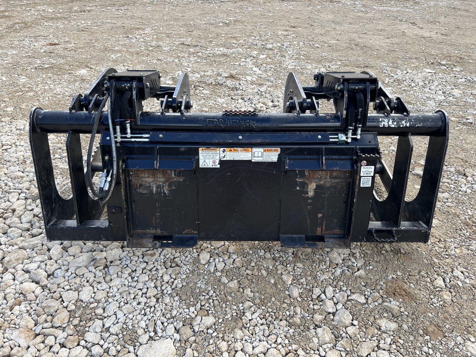 2023 80″ RG3080 Root Rake Grapple Attachment Dual Cylinder Fits Kubota Skid Steer - Image 6