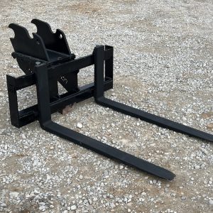 48″ 4,000 lb Pallet Forks Attachment Fits Kubota U35 KX040 KX71 KX91 KX121 KX033 Excavator