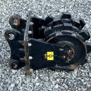 CAT 305 Pin On Compactor Wheel Trench Roller Attachment Fits Mini Excavator