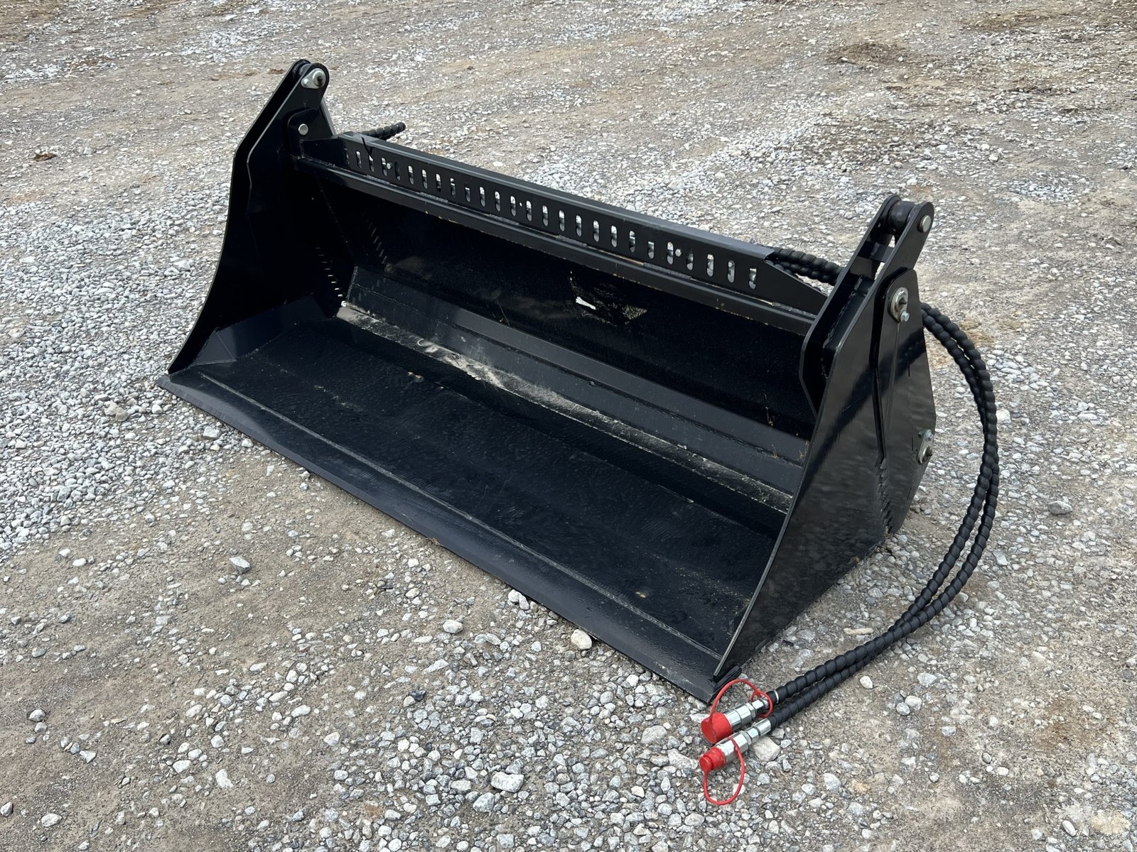 72″ 4-IN-1 Multi Purpose Combination Smooth Bucket Attachment Fits Skid Steer QA