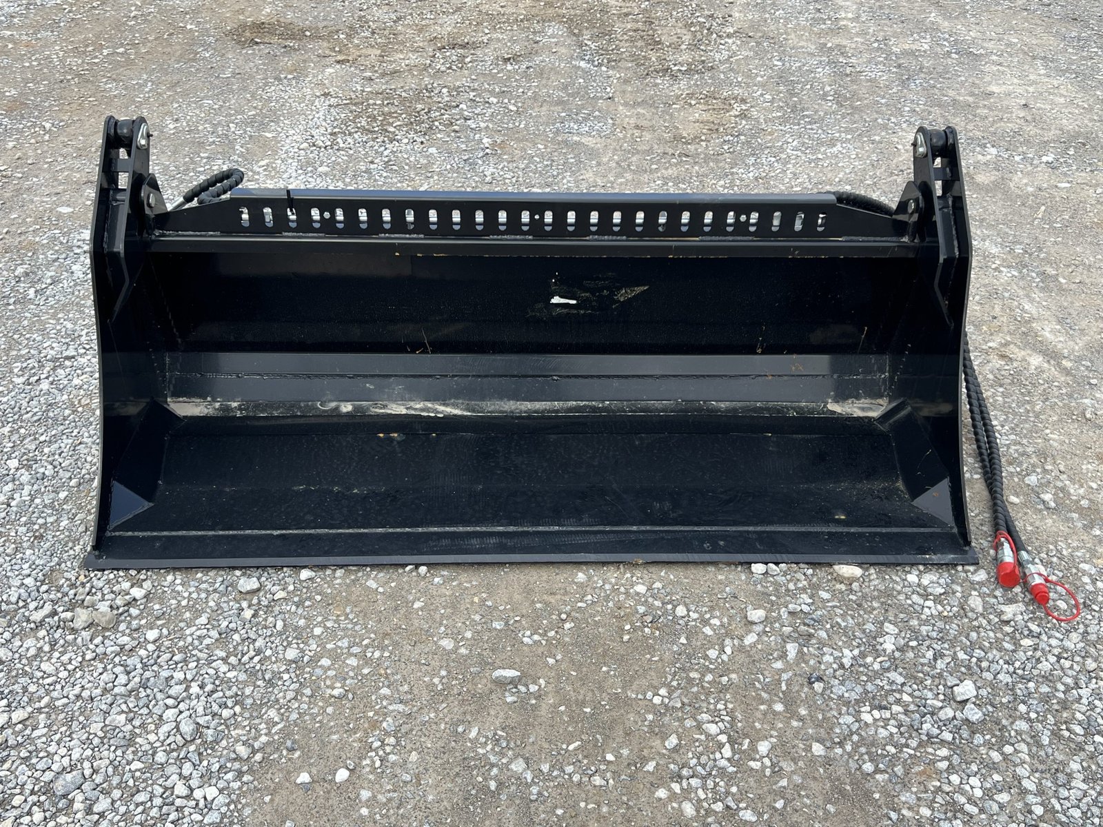 72″ 4-IN-1 Multi Purpose Combination Smooth Bucket Attachment Fits Skid Steer QA - Image 2