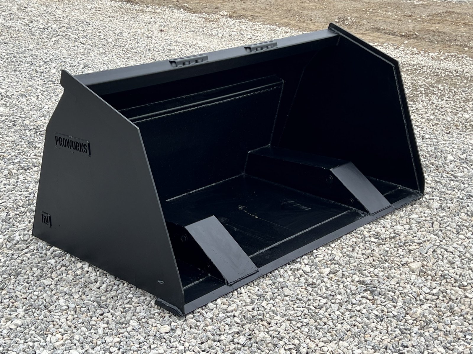 72″ High Front Dump Bucket Attachment Fits Skid Steer Quick Attach