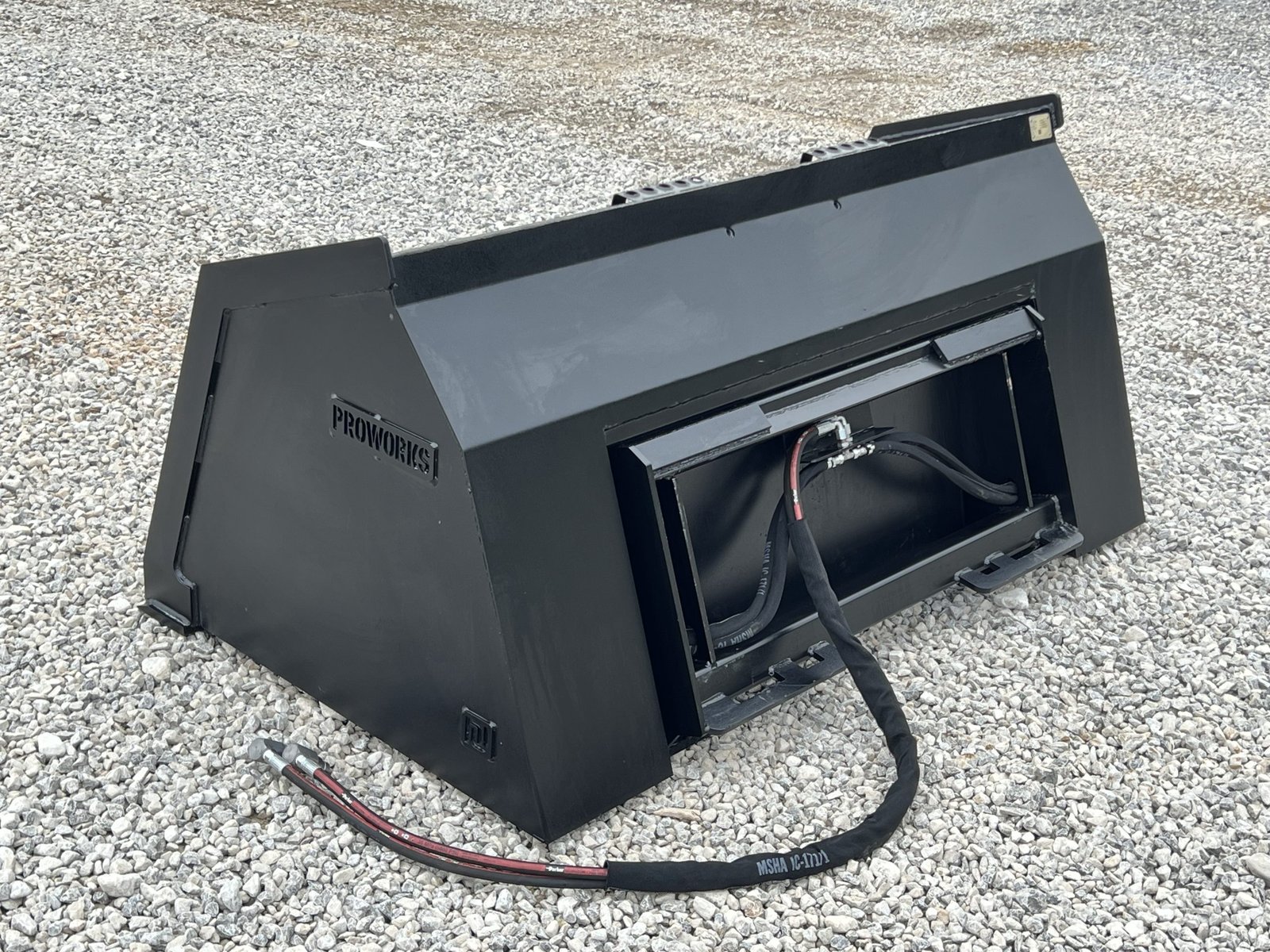 72″ High Front Dump Bucket Attachment Fits Skid Steer Quick Attach - Image 7
