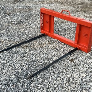 PROWORKS Dual Hay Spear Attachment Fits Skid Steer Quick Attach