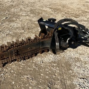 2021 CAT T112 48″ x 6″ Trencher Attachment Combo Chain Fits Skid Steer