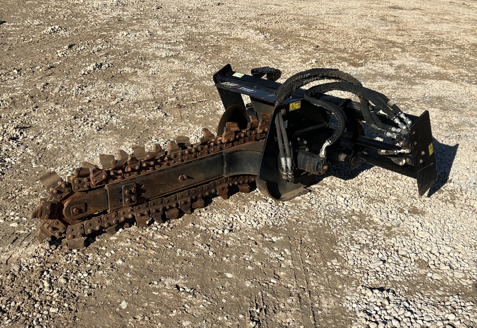 2021 CAT T112 48″ x 6″ Trencher Attachment Combo Chain Fits Skid Steer