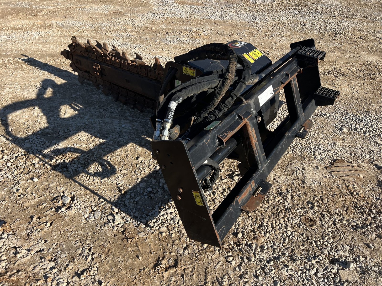 2021 CAT T112 48″ x 6″ Trencher Attachment Combo Chain Fits Skid Steer - Image 8