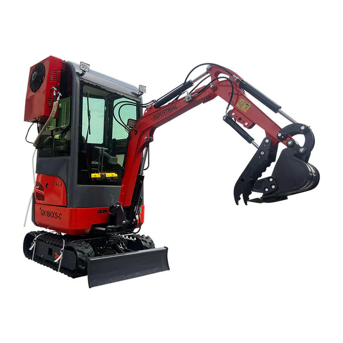 1-Ton, Kubota Engine Mini & Small Excavator w/Air Conditioning, Side Swing & Enclosed Cab | KH18K-CC - Image 3