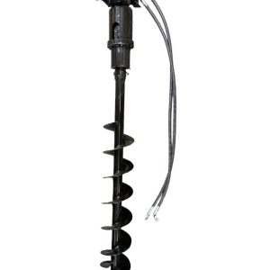 Auger for Excavator 8″ or 12″ Diameter X 5′ Long
