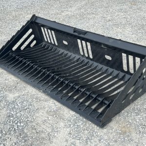 80″ Heavy Duty Skeleton Rock Bucket Attachment Fits Skid Steer Quick Attach