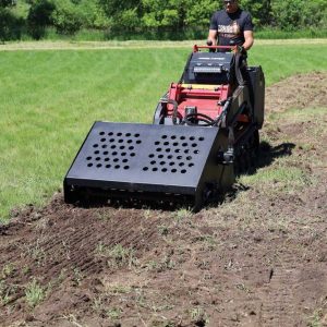 Quick Attach Mini-Skid Landscape Rake