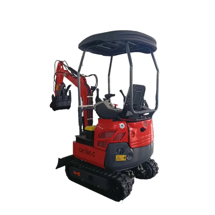 1.4 Ton, Kubota Engine Mini Excavator w/ Side Swing Boom, & Hydraulic Thumb | QK18K-C - Image 2