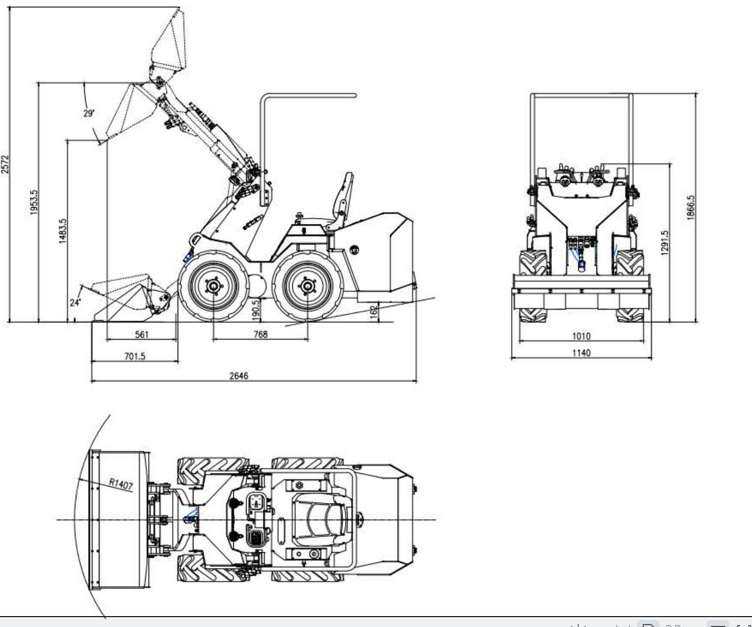TYPHON Thunder VI 23hp EPA B&S Engine Wheel Loader USA - Image 6